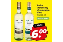 andes chardonnay of sauvignon blanc