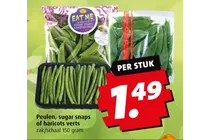 peulen sugar snaps of haricots verts