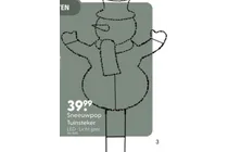 sneeuwpop tuinsteker