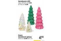 kaars kerstboom glossy