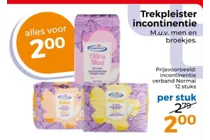 ultra mini incontinentie verband