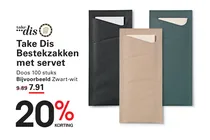 bestekzakken met servet