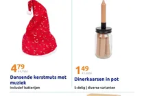 dinerkaarsen in pot