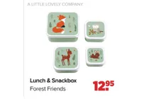 lunch snackbox forest friends