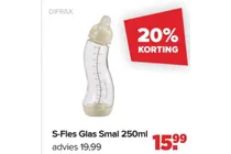 s fles glas smal 250ml