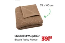 check knit wiegdeken