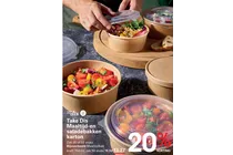 take dis maaltijd en saladebakken karton