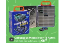 opbergbox metaal voor 18 auto s
