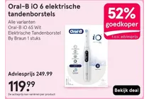 oral b io 6s elektrische tandenborstel