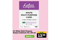white multi purpose card