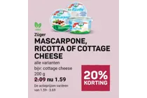 mascarpone ricotta of cottage cheese