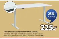 svaneke in hoogte verstelbaar bureau