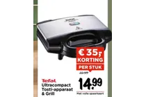 ultracompact tosti apparaat grill