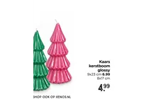 kaars kerstboom glossy