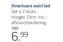 dinerkaars swirl led