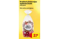 pinda rotjes melkchocolade