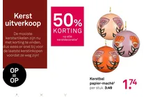 kerstbal papier mache