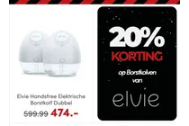 elvie handsfree elektrische borstkolf dubbel