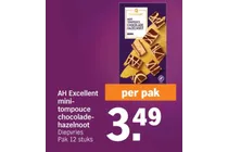 mini tompouce chocolade hazelnoot