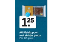 ah kletskoppen met stukjes pinda