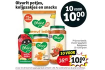 olvarit potjes knijpzakjes en snacks