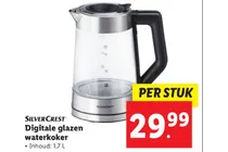 digitale glazen waterkoker