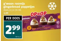 g woon roomijs gingerbread poppetjes