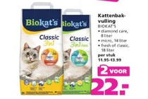biokat s classic 3in1 kattenbakvulling