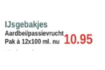 ijsgebakjes aardbei passievrucht