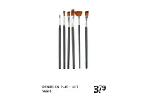 penseelen plat set
