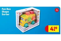 fun bus shape sorter