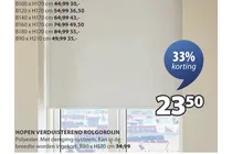 open verduisterend rolgordijn