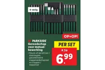 gereedschapset voor metaalbewerking