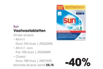 sun all in 1 eco vaatwastabletten