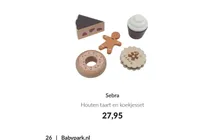 houten taart en koekjesset