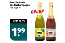 feest bubbels kinderchampagne