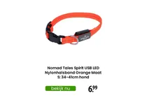 spirit usb led nylonhalsband