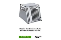 hondenbench auto aluride