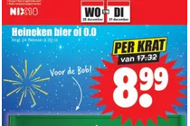 heineken bier of 0 0