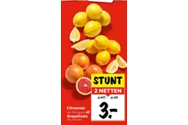 citroenen en grapefruits