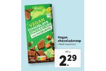 vegan chocolate couverture with hazelnuts