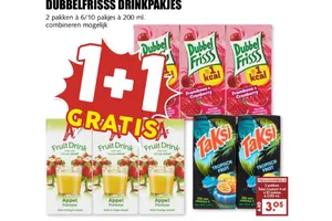 dubbel frisss drinkpakjes