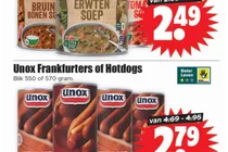 frankfurters of hotdogs