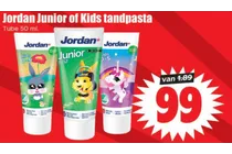 jordan junior 6 12 tandpasta