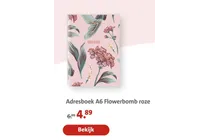adresboek a6 flowerbomb