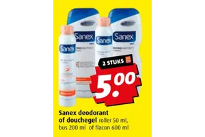 sanex deodorant of douchegel