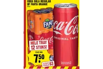 coca cola regular of fanta orange