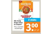 honig droge mixen en soepen