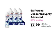 rexona deodorant spray advanced