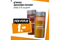 g woon specerijen strooier